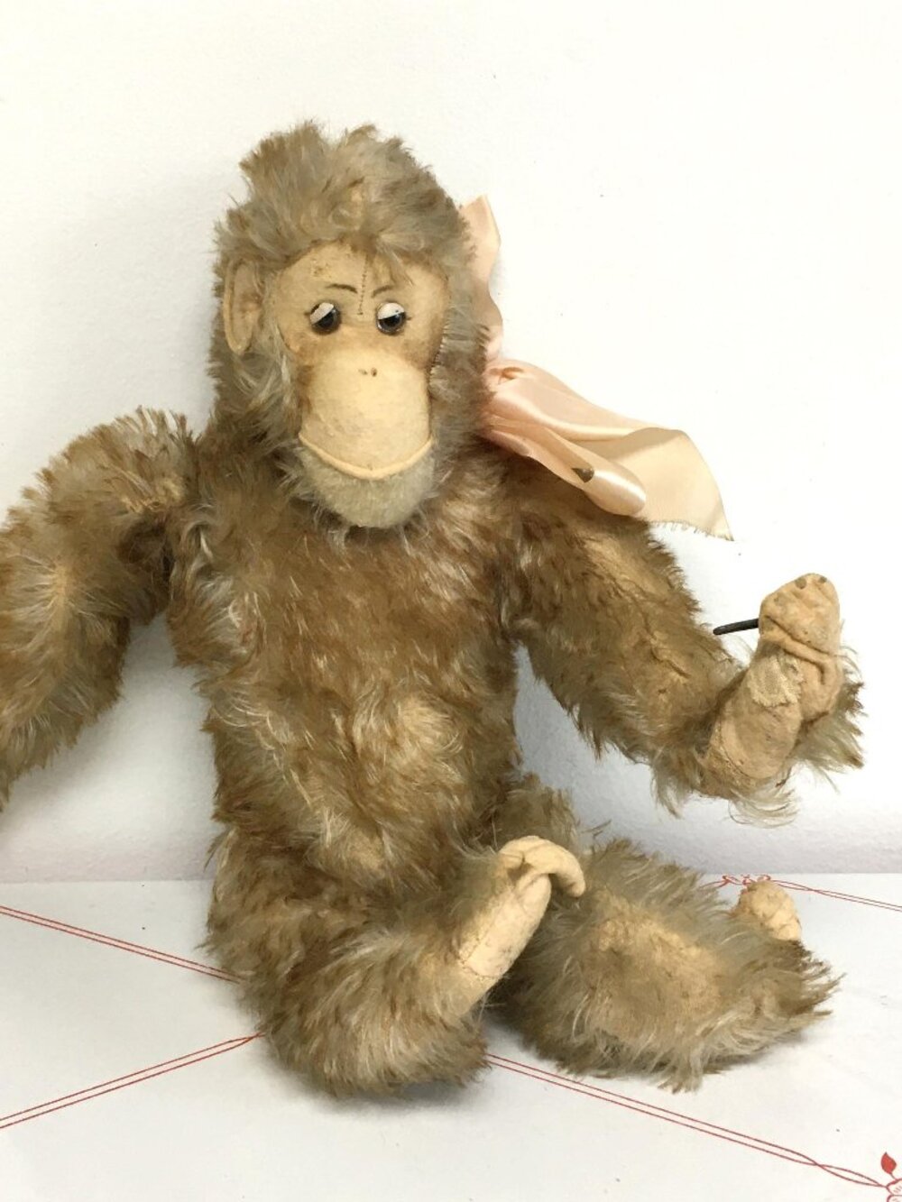 Vintage Steiff Fully Jointed "Jocko" Monkey / Chimpanzee - 15" tall